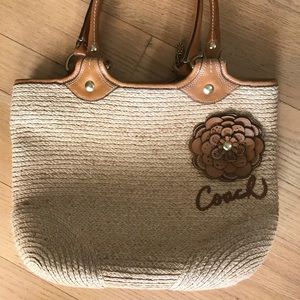 COACH Straw purse